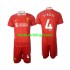 Camisola Liverpool Virgil 4 Criança Equipamento Primeiro 2024-2025 Manga Curta